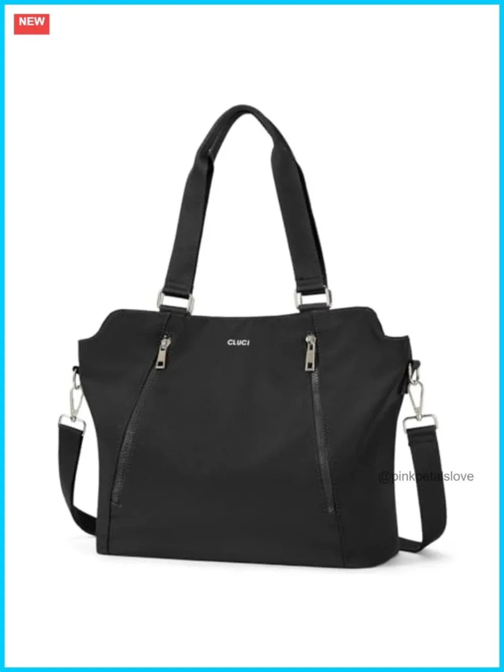 Large Hobo Tote Bag with Multiple Pockets Water Repellent Nylon Shoulder Bag